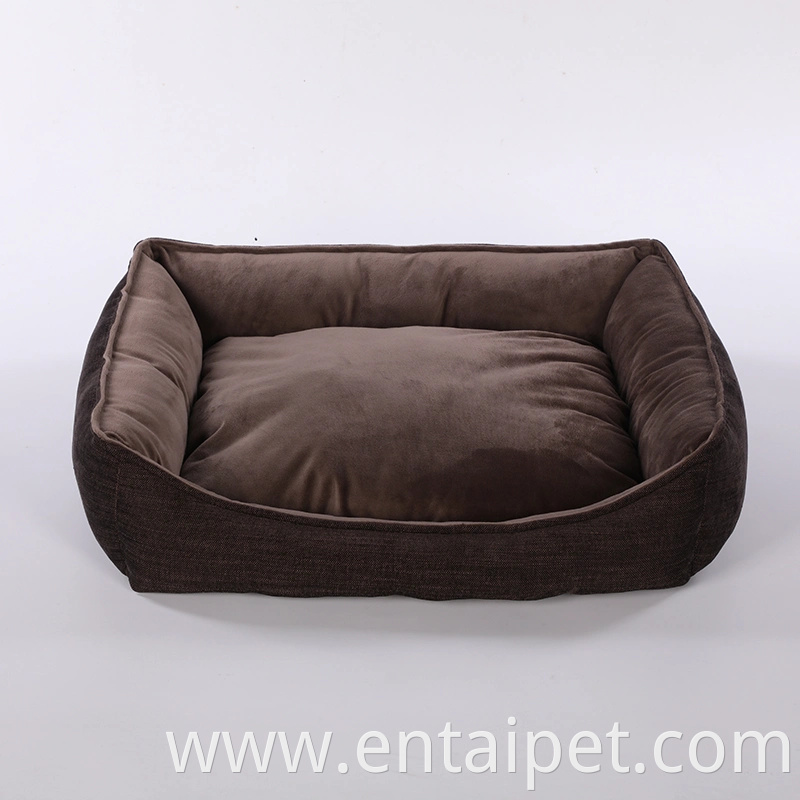 Pet Bed Wholesale Super Soft Jacquard Fabric Removable Dog Bed